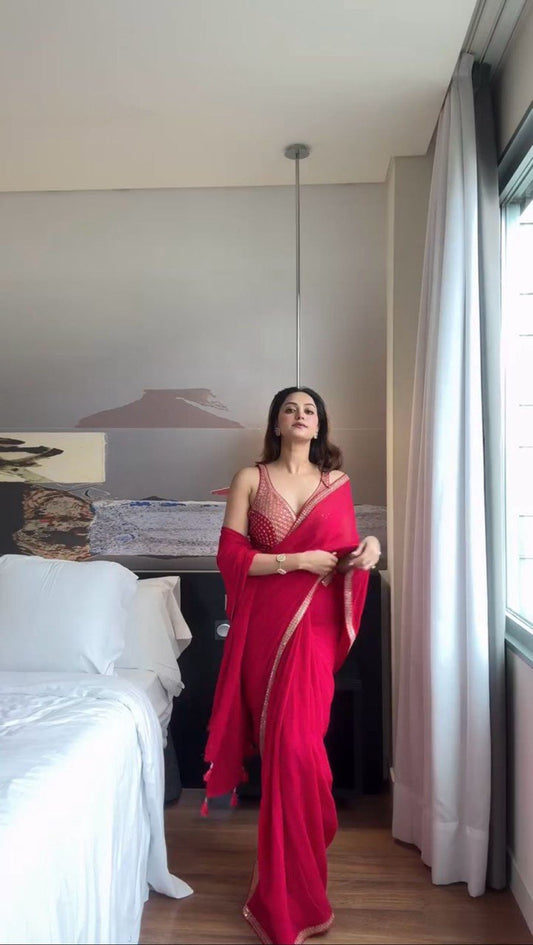 Looking some one for this same colour beautiful Designer Saree